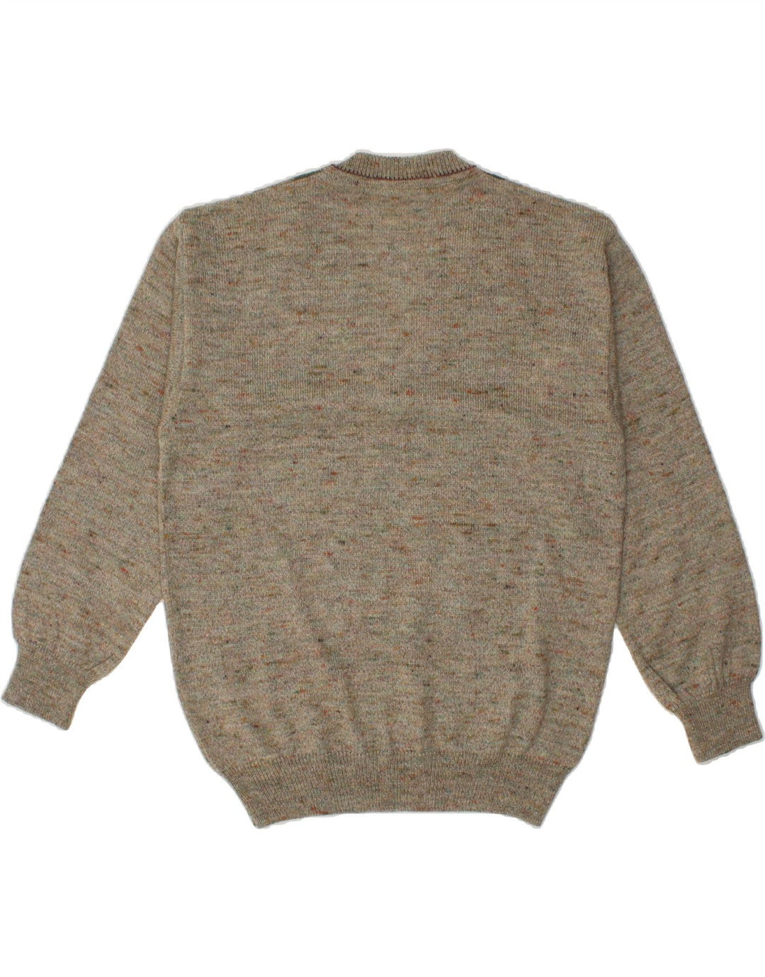 RODES Pull Col V Homme Gris Moyen Argyle/Diamant Laine