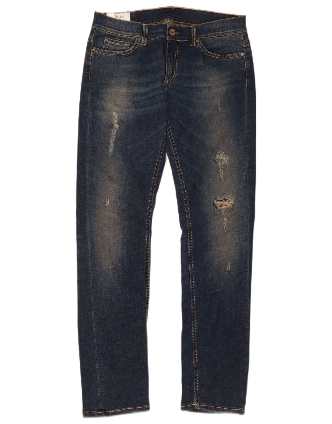 Dondup Jean slim effet vieilli W32 L33 en coton bleu pour femme