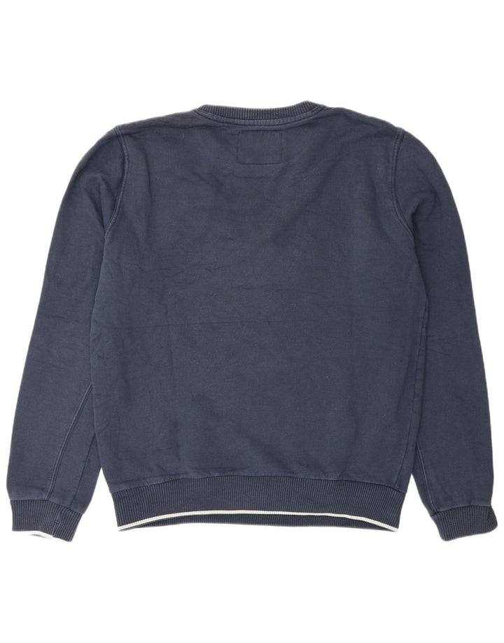 Woolrich Sweat-shirt graphique pour homme en coton bleu marine Taille L