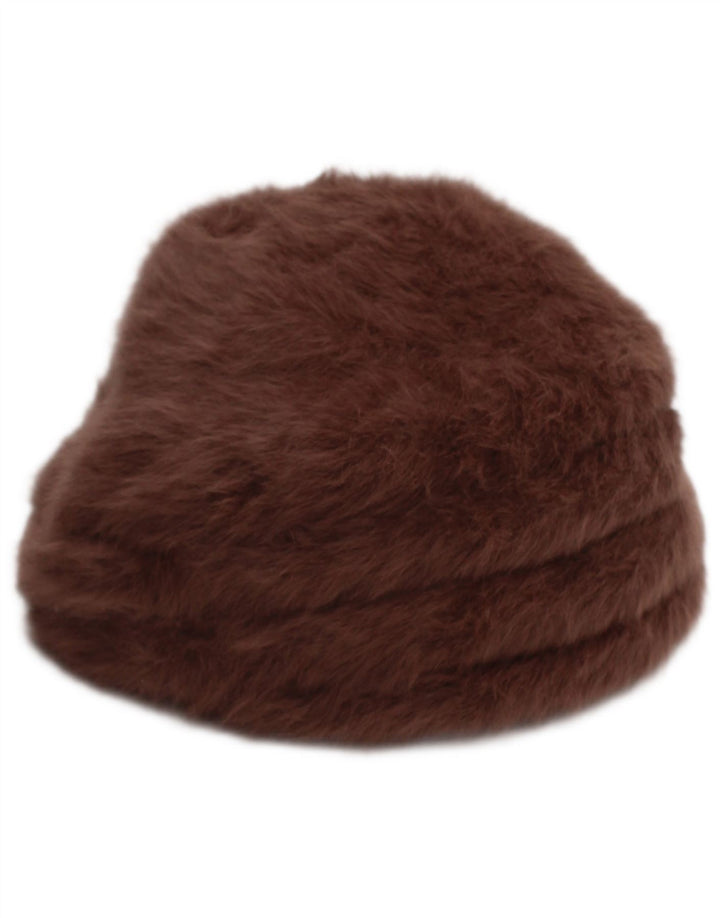 Kangol Bonnet en Fausse Fourrure Femme Marron Moyen