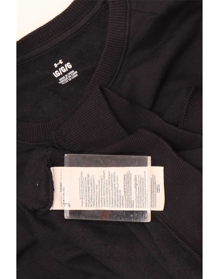 Under Armour Sweat-shirt pour homme en coton noir Taille L