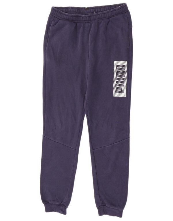 Puma Pantalon de Survêtement Garçon 13-14 ans Bleu Marine Colourblock