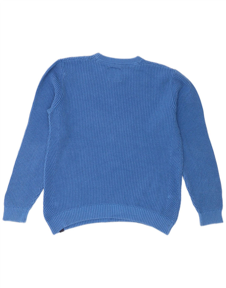 Fat Face Pull à col rond coupe classique pour homme en coton bleu Taille L