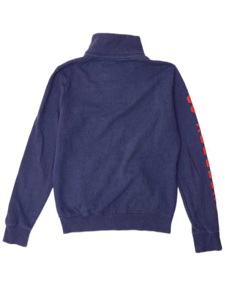 Superdry Veste de Survêtement Graphique Homme Bleu Marine Moyen Coton