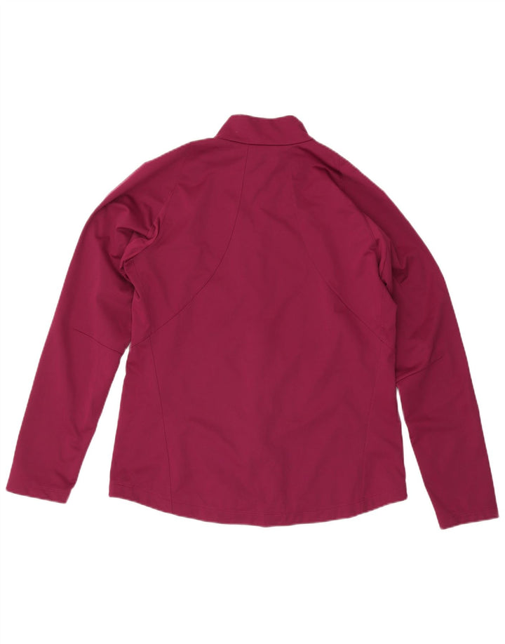 Asics Veste de survêtement pour femme UK 16 Large Bordeaux Polyester