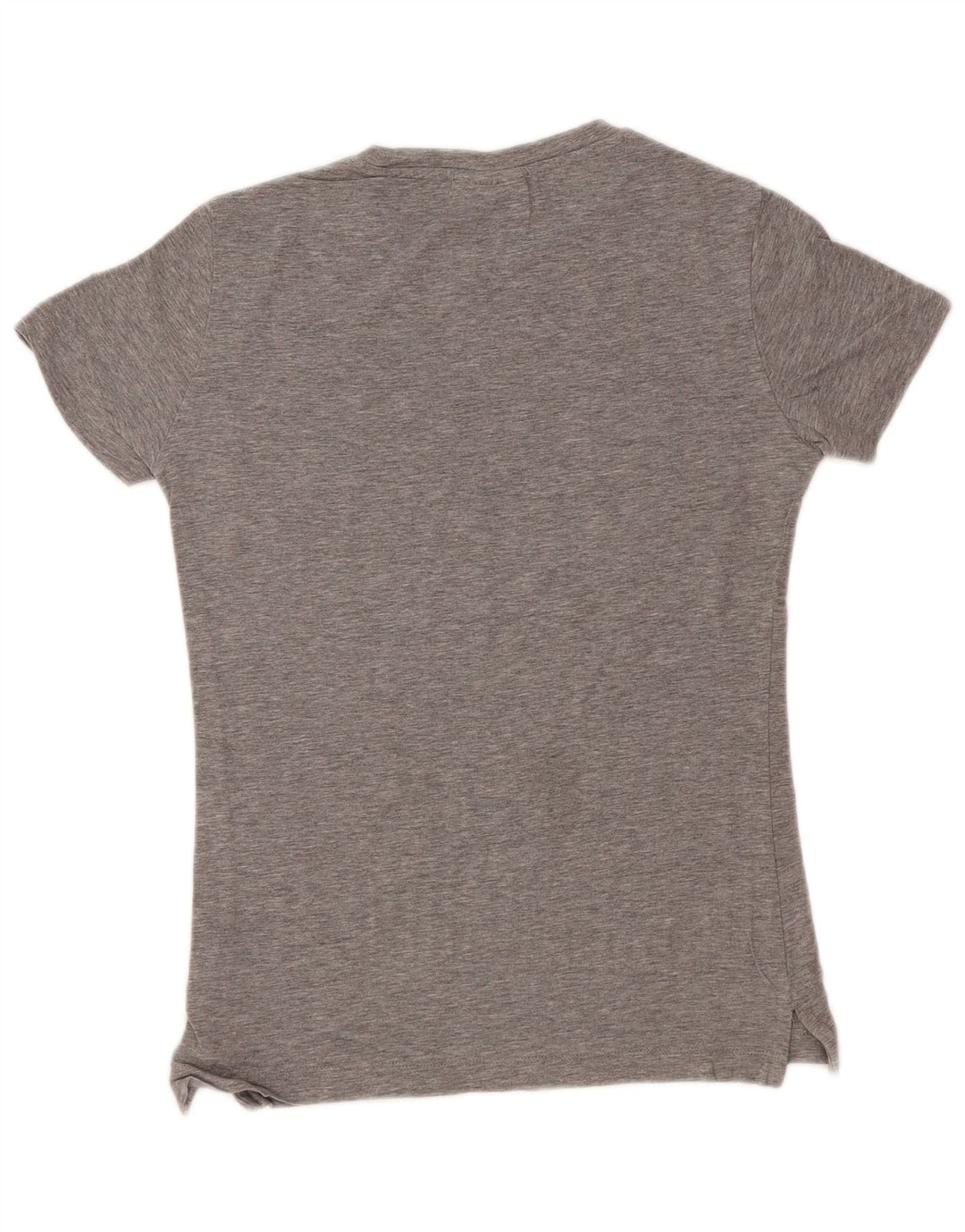 ELLESSE T-shirt graphique pour femme UK 10 Petit coton moucheté gris