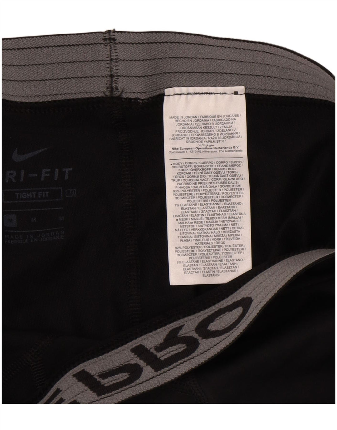 Legging Nike Dri Fit Graphic Homme Noir Moyen Polyester