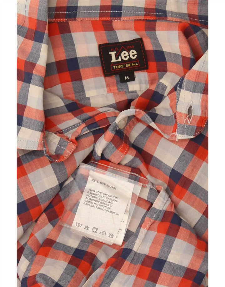 Lee Chemise à Manches Courtes Homme Medium Multicolore Check Cotton