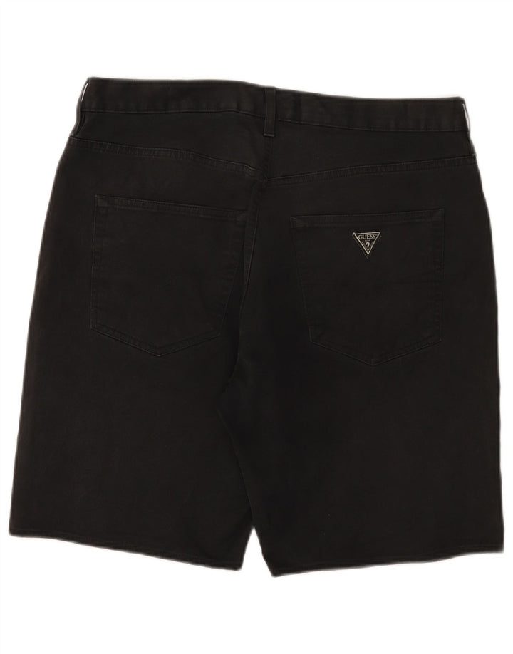 Guess Short en jean pour homme W34 Grand Noir