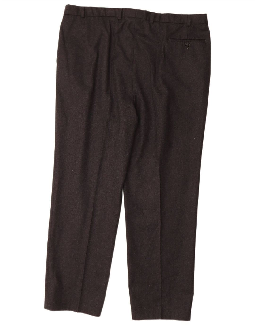 MARKS & SPENCER Pantalon de costume pour homme W44 L33 Laine noire