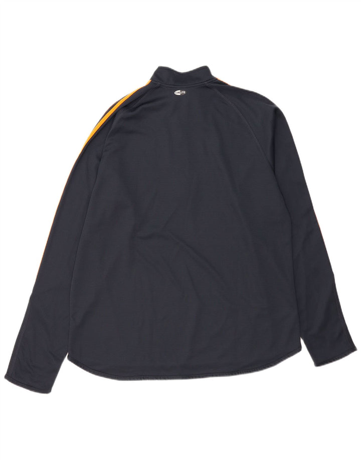 ADIDAS Clima 365 Pull à col zippé pour homme Bleu marine XL
