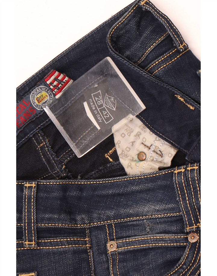 Roy Rogers Jean slim pour femme IT 42 Medium W28 L28 Bleu