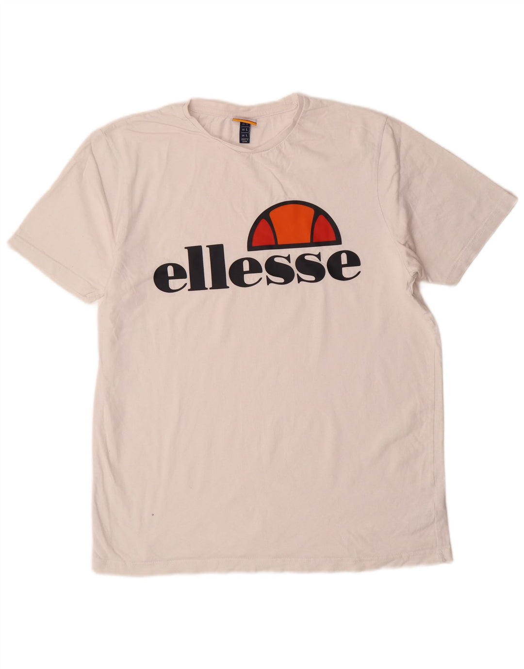 ELLESSE T-Shirt Graphique Homme Grand Blanc Coton