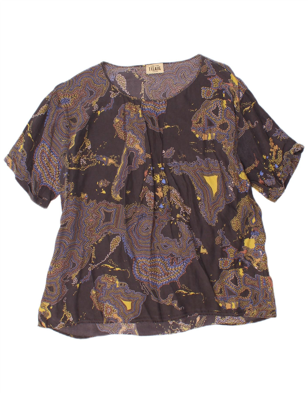 ALVIERO MARTINI Womens Blouse Top UK 12 Medium Multicoloured