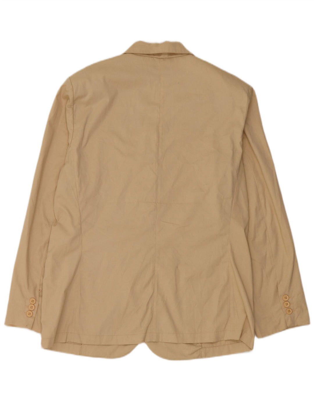 Balloon Veste Blazer 2 Boutons Femme UK 18 XL Coton Beige
