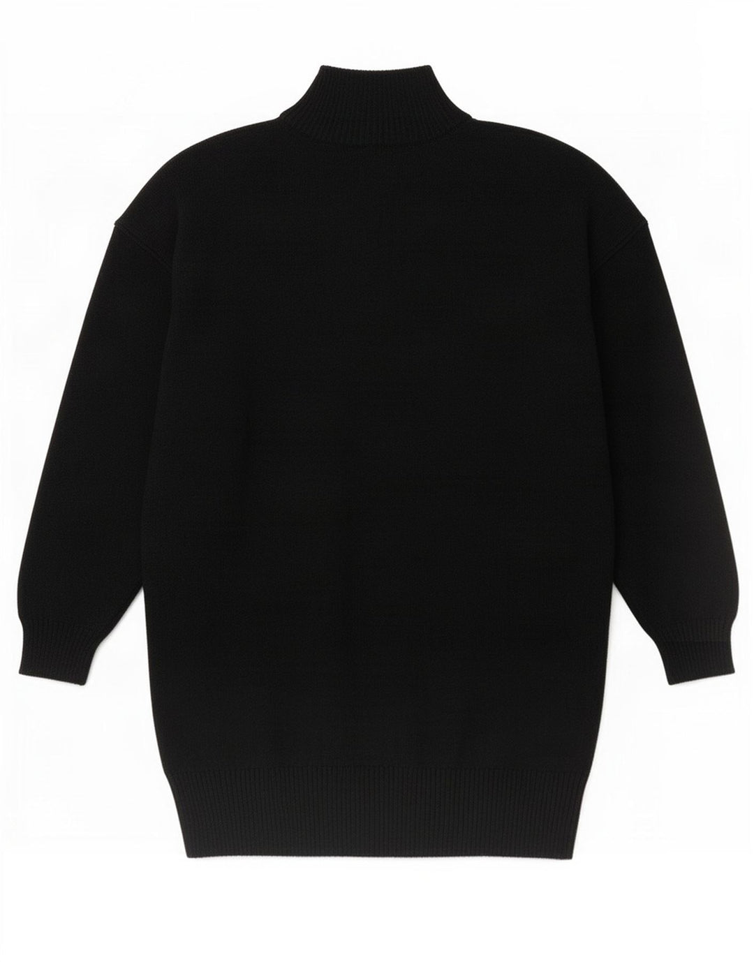 Jaeger Pull col boutonné pour femme EU 38 en laine d'agneau noir moyen