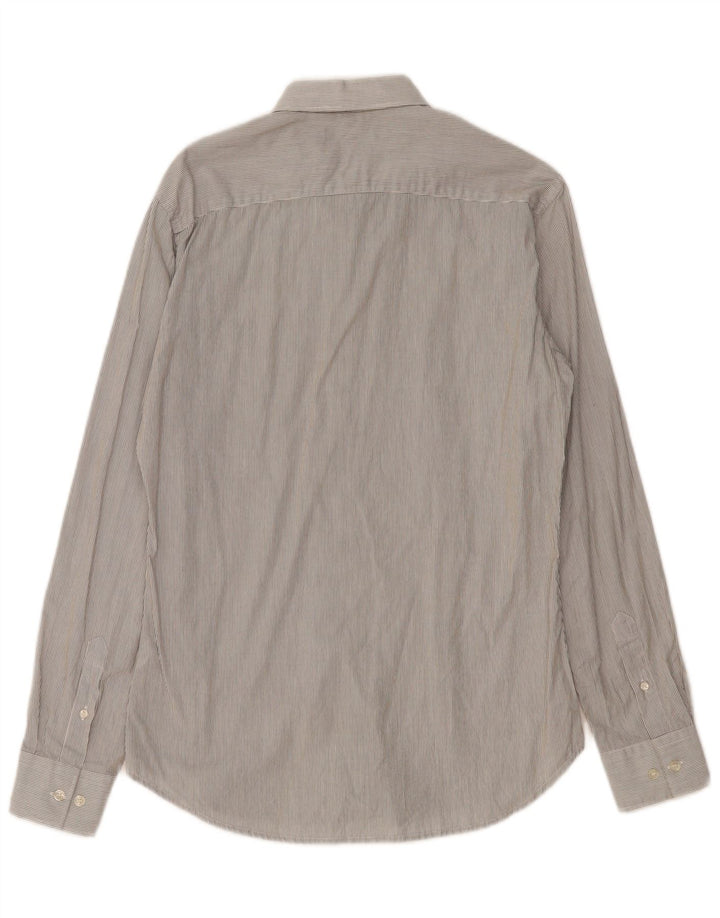 FRENCH CONNECTION Chemise Homme Petite Rayure Grise Coton