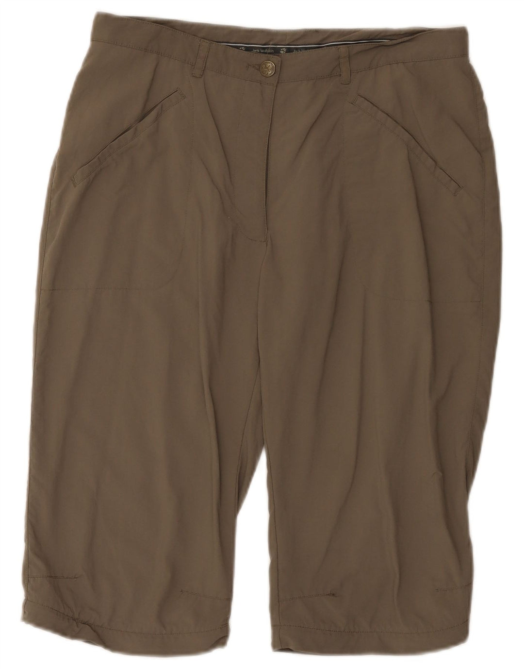 Jack Wolfskin Bermuda Femme UK 8/10 Small W29 Gris Polyamide