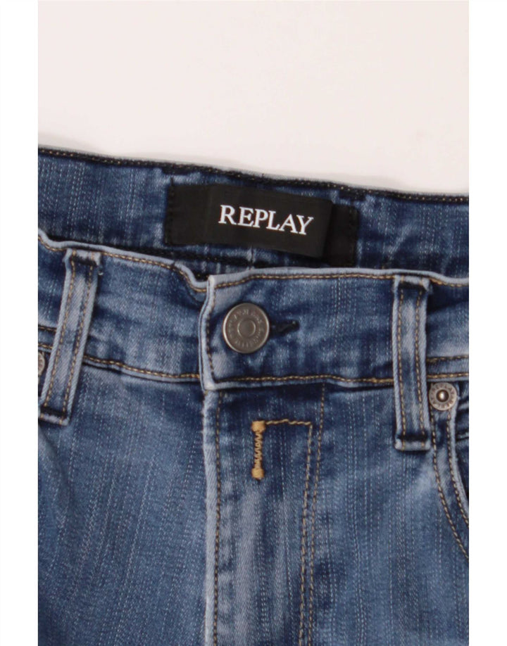 Replay Jean droit homme W30 L29 Bleu