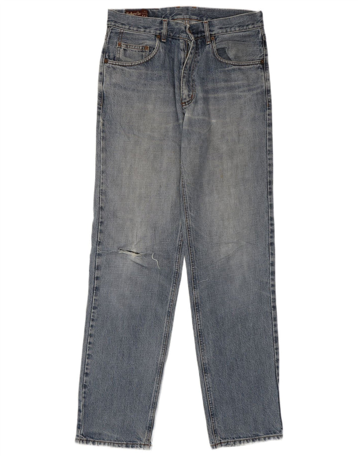 Marlboro Classics Jean droit vieilli pour homme W32 L34 en coton bleu