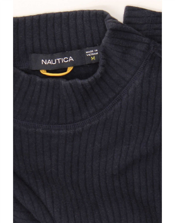 Nautica Haut à manches longues pour homme en coton color block bleu marine moyen