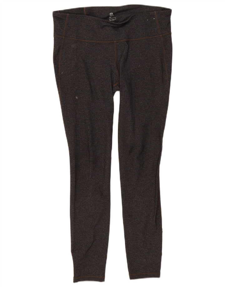Gap Leggings Femme UK 14 Large Gris Moucheté Nylon