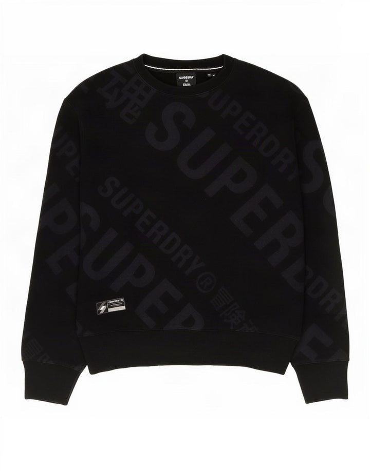 Superdry Sweat-Shirt Graphique Homme Noir Moyen Coton