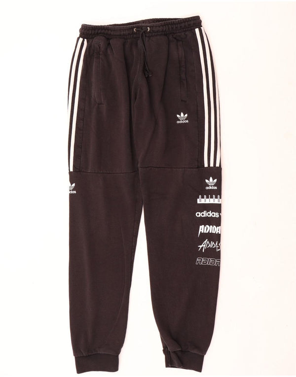 Adidas Pantalon de survêtement graphique pour homme Noir moyen Polyester