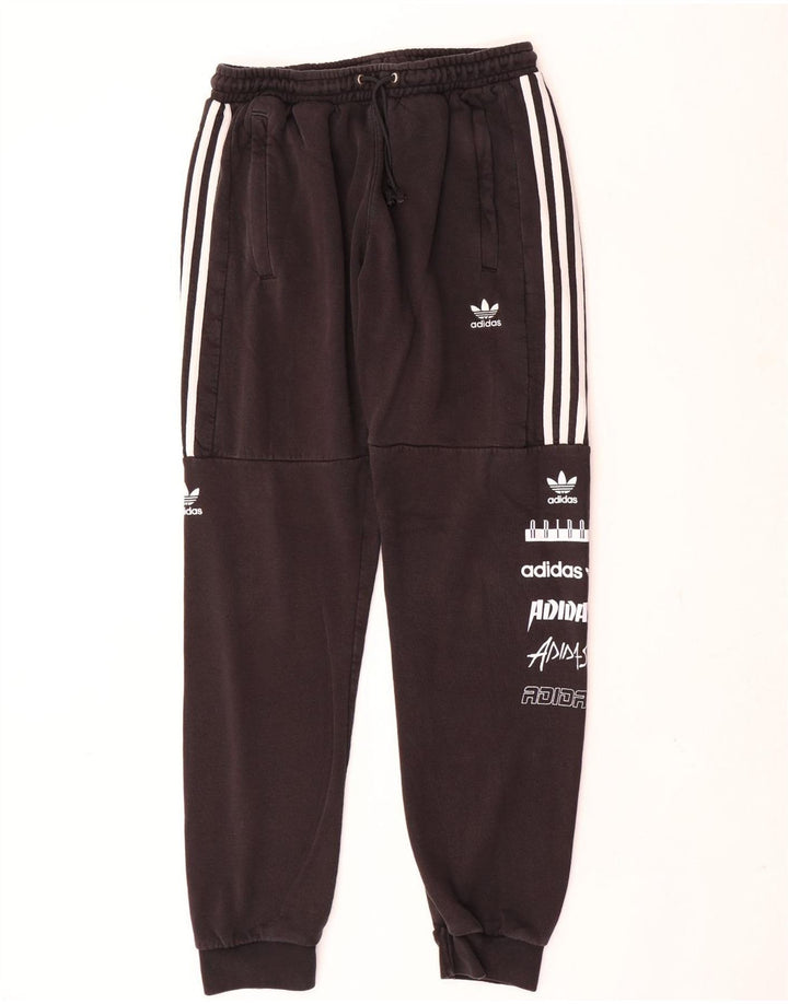 Adidas Pantalon de survêtement graphique pour homme Noir moyen Polyester
