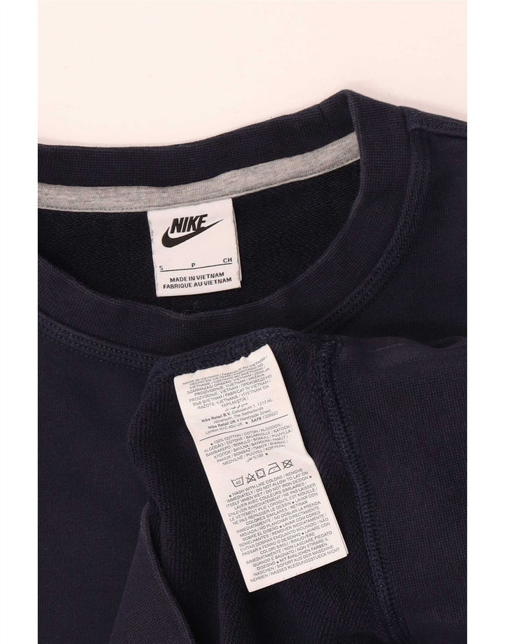 Nike Sweat-shirt pour homme en coton bleu marine Taille S
