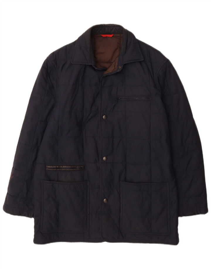 Fay Veste matelassée pour homme UK 36 Small Bleu marine