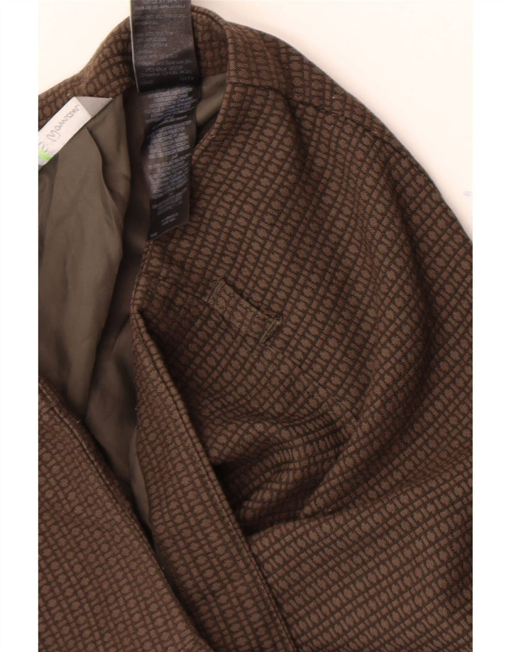 Marks & Spencer Jupe crayon femme W32 grand marron géométrique polyester