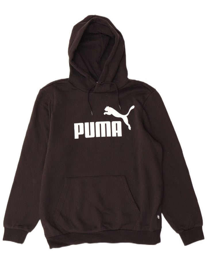 PUMA Sweat à Capuche Graphique Homme Noir Moyen Coton