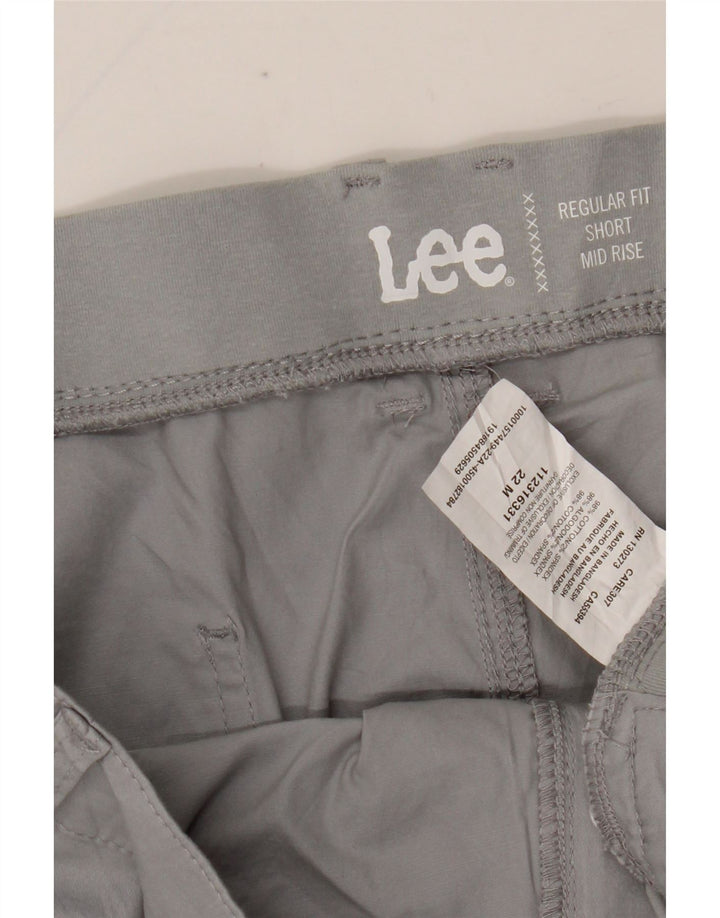 LEE Short cargo taille moyenne pour femme, coupe régulière, US 22 3XL W42, coton gris