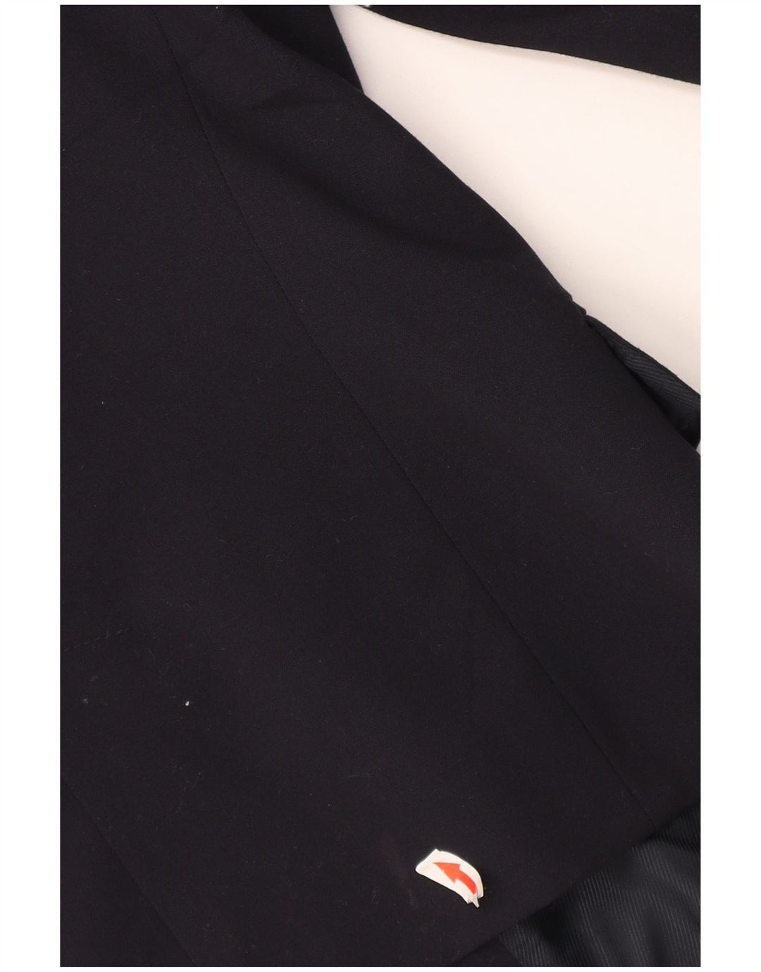 Zara Veste Blazer 1 Bouton Femme UK 12 Bleu Marine Moyen Polyester