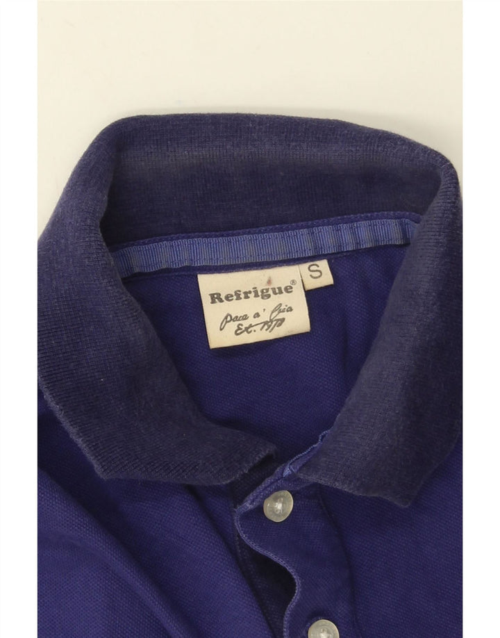 Refrigue Polo Homme Petit Bleu Coton