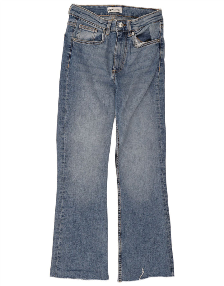 Zara Jean Bootcut Femme EU 36 XS W26 L26 Bleu