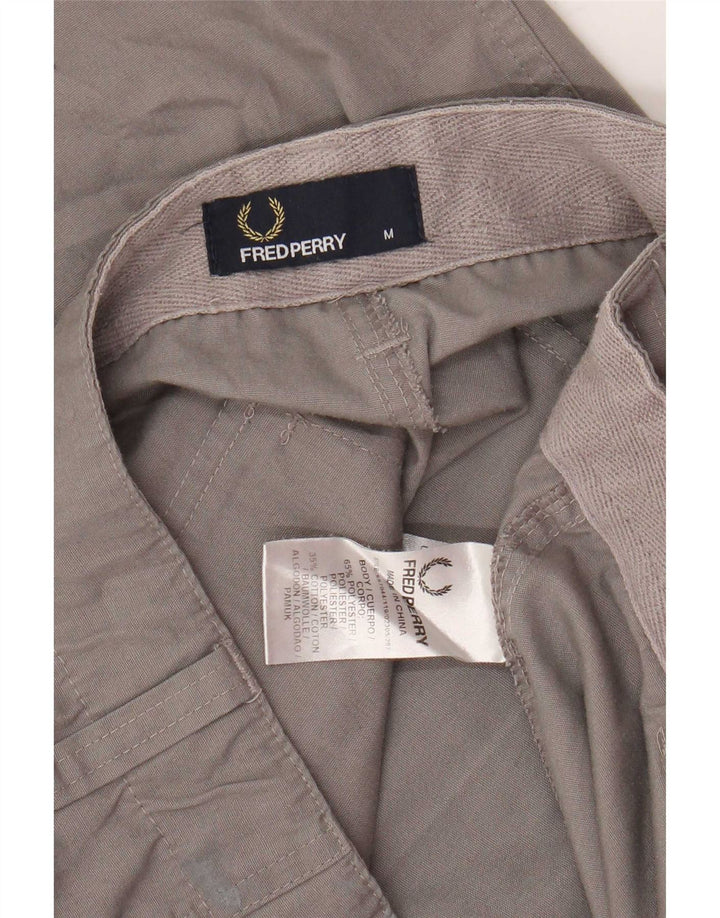 Fred Perry Short Chino Homme Medium W32 Gris Polyester