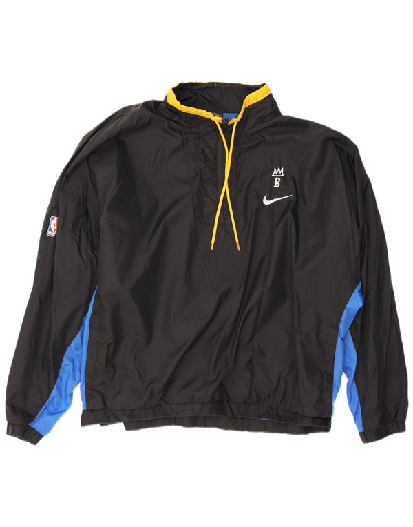 Nike Veste de pluie coupe ample NBA pour homme UK 44 2XL Noir Colorblock Nylon
