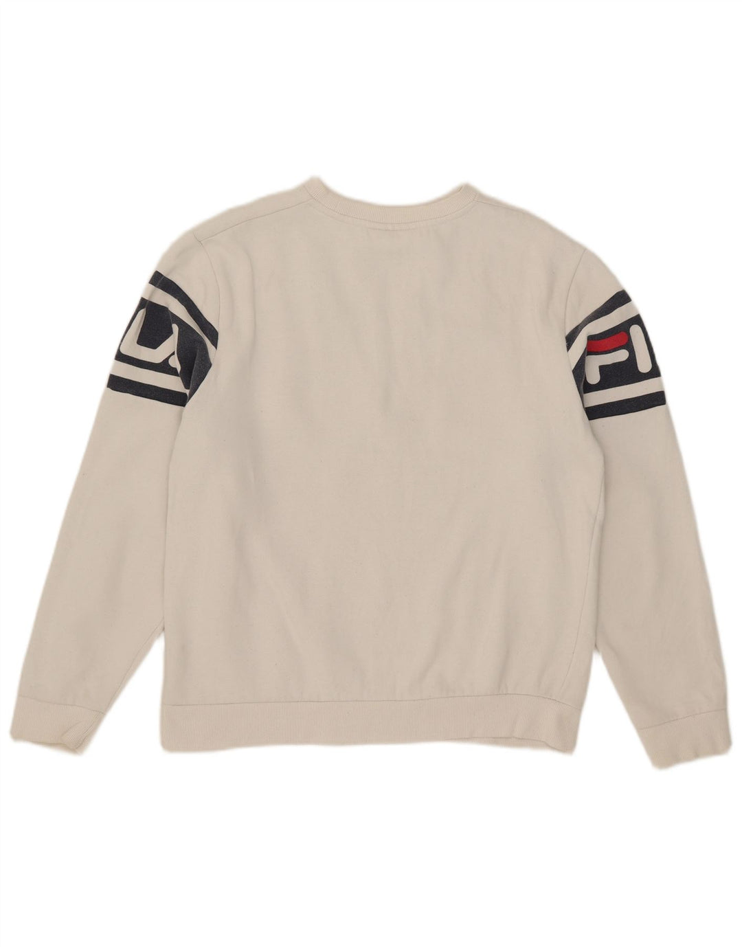 Fila Sweat-shirt graphique pour hommes, grand, en coton color block blanc