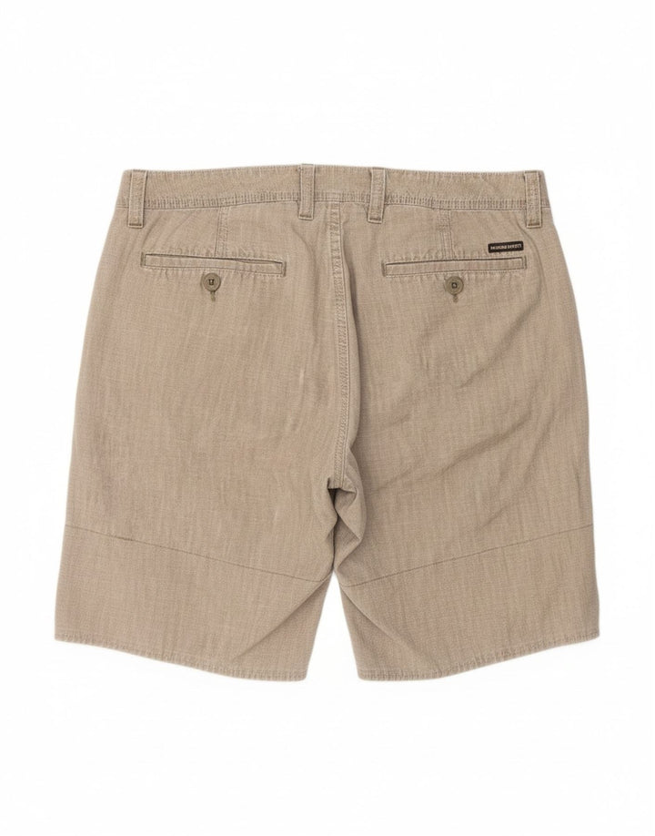 MARLBORO CLASSICS Mens Casual Shorts W33 Medium Grey Cotton