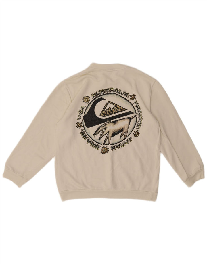 Quiksilver Sweat-shirt graphique pour garçon 11-12 ans Blanc
