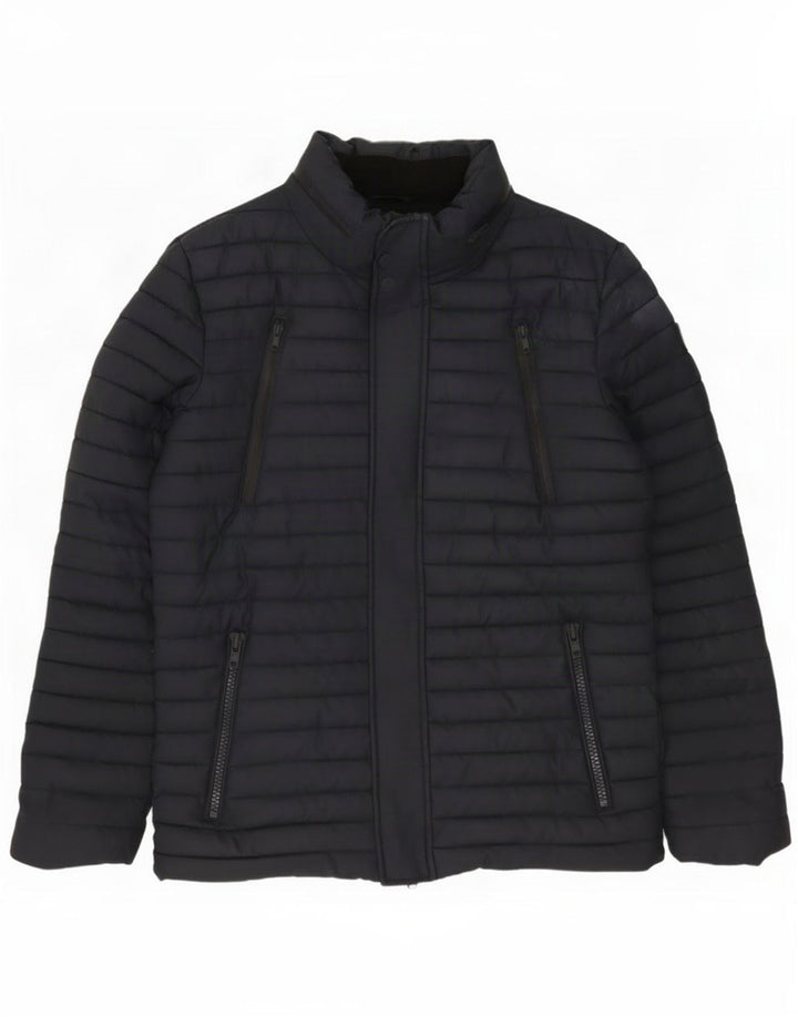 Superdry Veste matelassée pour homme UK 40 Large Bleu marine Polyester