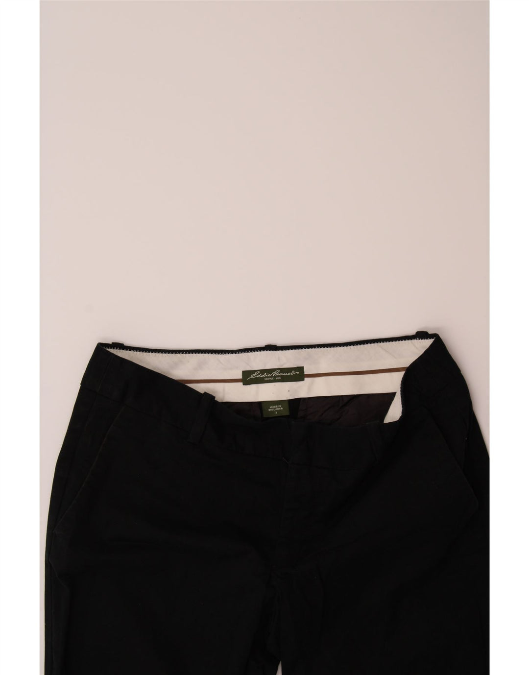 EDDIE BAUER Womens Chino Shorts W32 Large Black Cotton Vintage Eddie Bauer and Second-Hand Eddie Bauer from Messina Hembry 