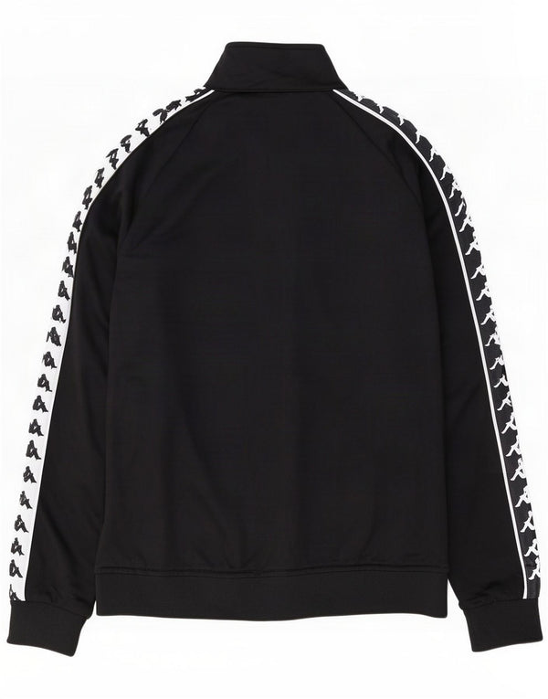Kappa Veste de survêtement graphique pour femme UK 14 Medium Black Colourblock