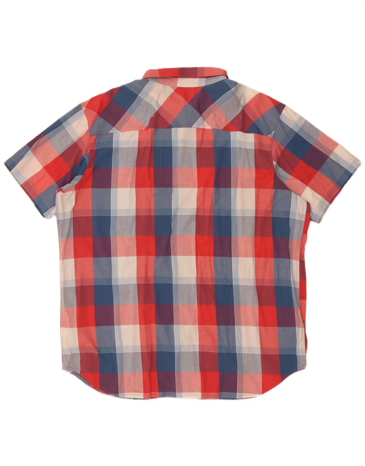 Columbia Chemise à manches courtes Regular Fit XL pour homme en coton à carreaux multicolores