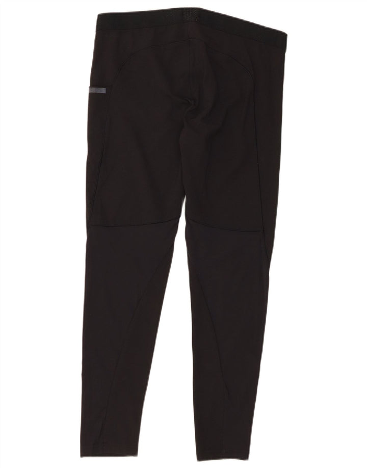 ADIDAS Leggings courts pour femmes UK 12 Nylon noir moyen