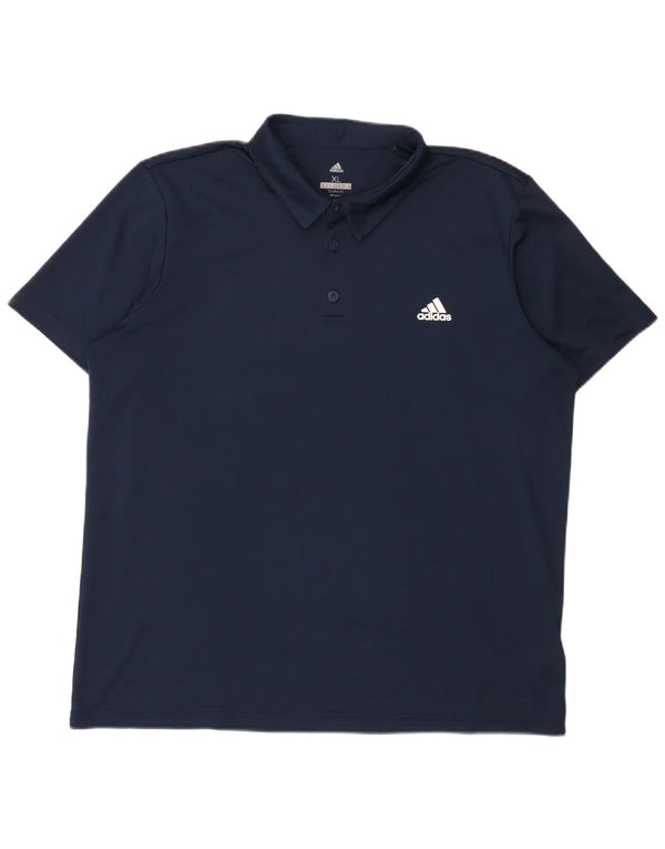 Adidas Homme Climalite Polo XL Bleu Marine Polyester