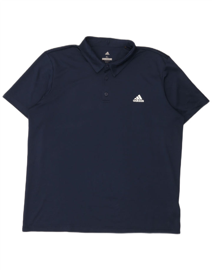 Adidas Homme Climalite Polo XL Bleu Marine Polyester