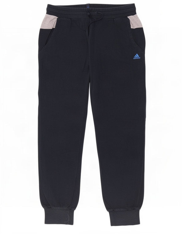 Adidas Mens Tracksuit Trousers Joggers UK 44/46 Large Navy Blue Colourblock